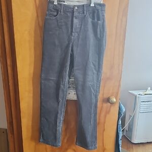 LOFT Charcoal Corduroy Trousers